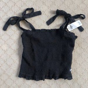 Abercrombie and Fitch Smocked Tie-strap cami